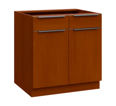 SIS - 8DZ2 spodní skříňka, 2-dveřová, 2-zásuvková, 870x800x600, třešeň šumavská